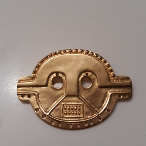 Vintage Jewelry - Vintage Museum of Modern Art Incan Man Brooch